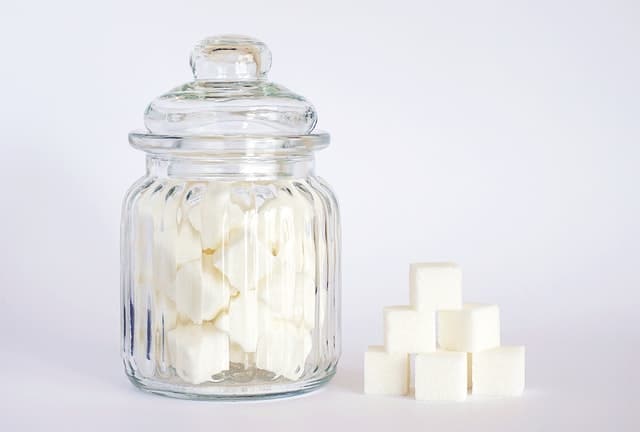 sugar in jar - choose protein bar 