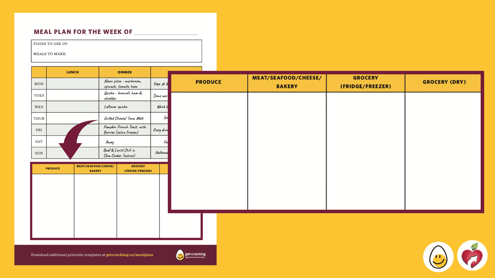 meal planning template