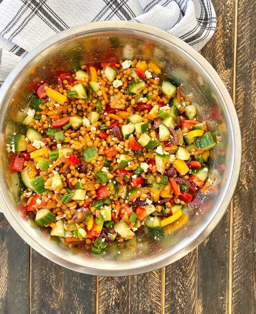 Rainbow Lentil Salad - Healthy Snack