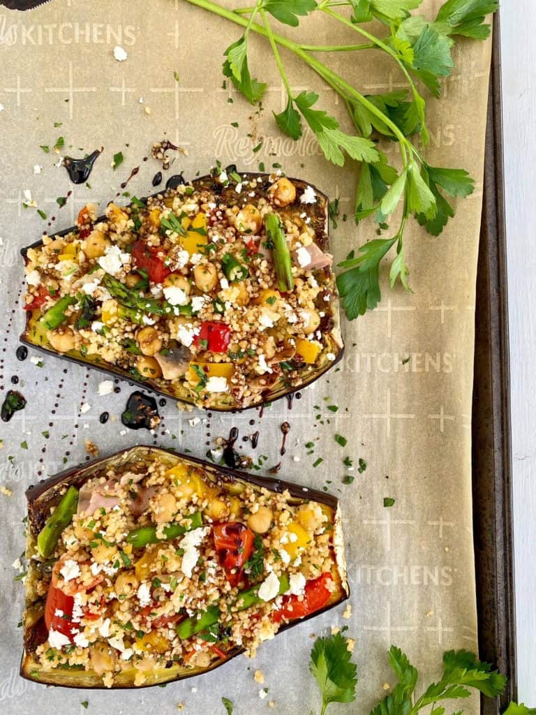 Mediterranean Stuffed Eggplant
