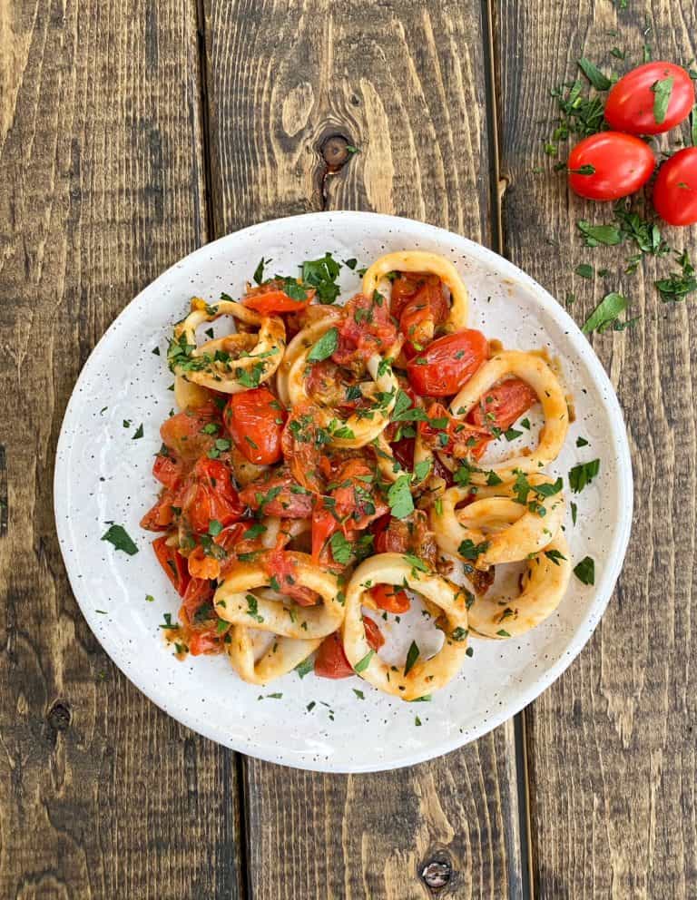 Garlic Tomato Calamari Sauce