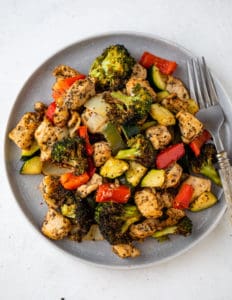 air fried chicken and veggies one pot meals