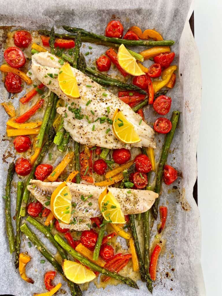 Sheet Pan Haddock & Veggies