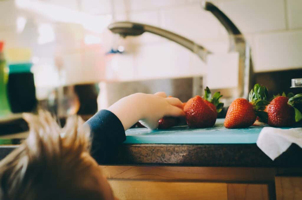 strawberry healthy snack idea