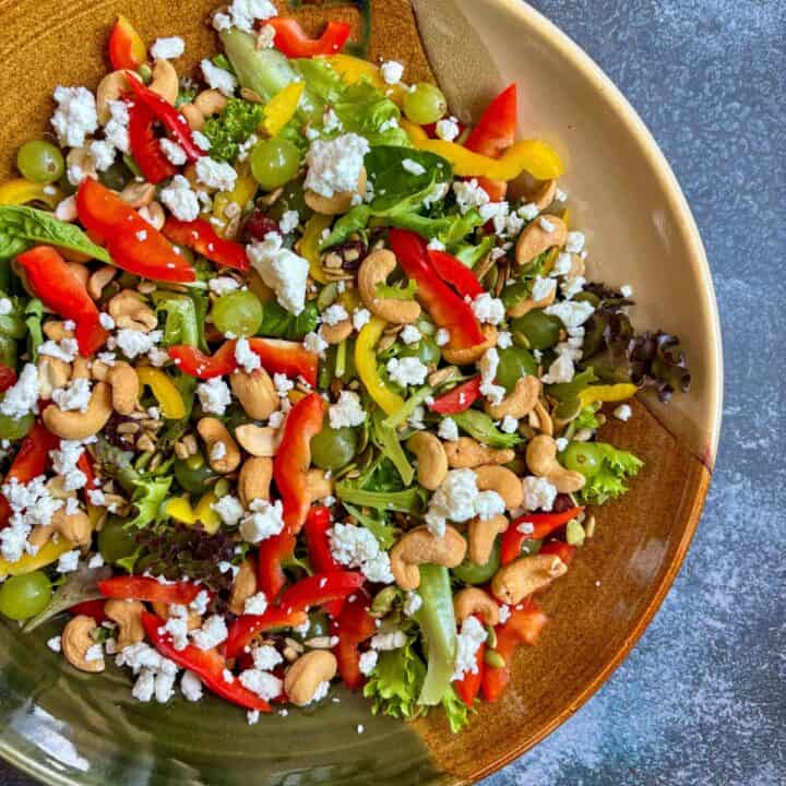 Goat Cheese Salad with Grapes