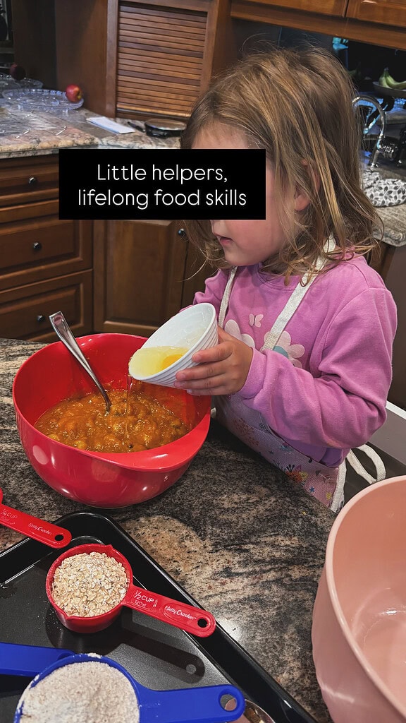 Kids cooking muffins food skills 